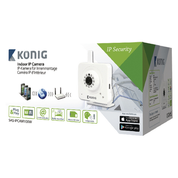 SAS-IPCAM100W Ip-camera binnen vga wit Verpakking foto